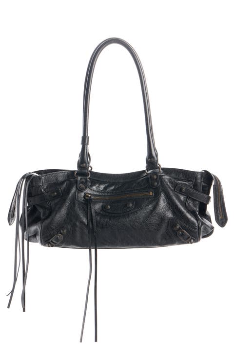 Le City Leather East/West Shoulder Bag