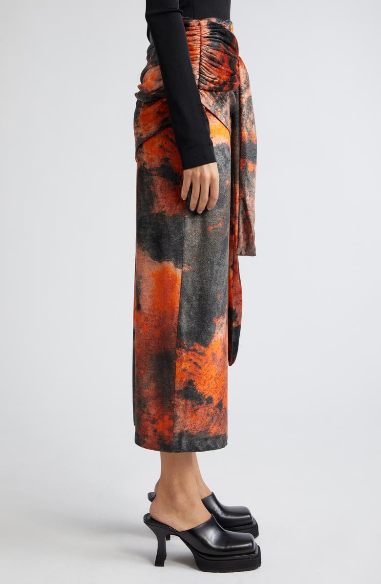 Acne Studios Colorburst Ruched Skirt, Alternate, color, 