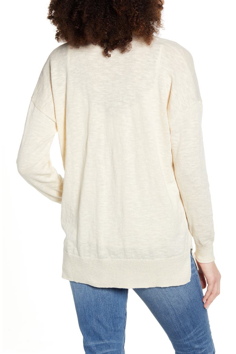 Bradley Cardigan Sweater, Alternate, color, ANTIQUE CREAM
