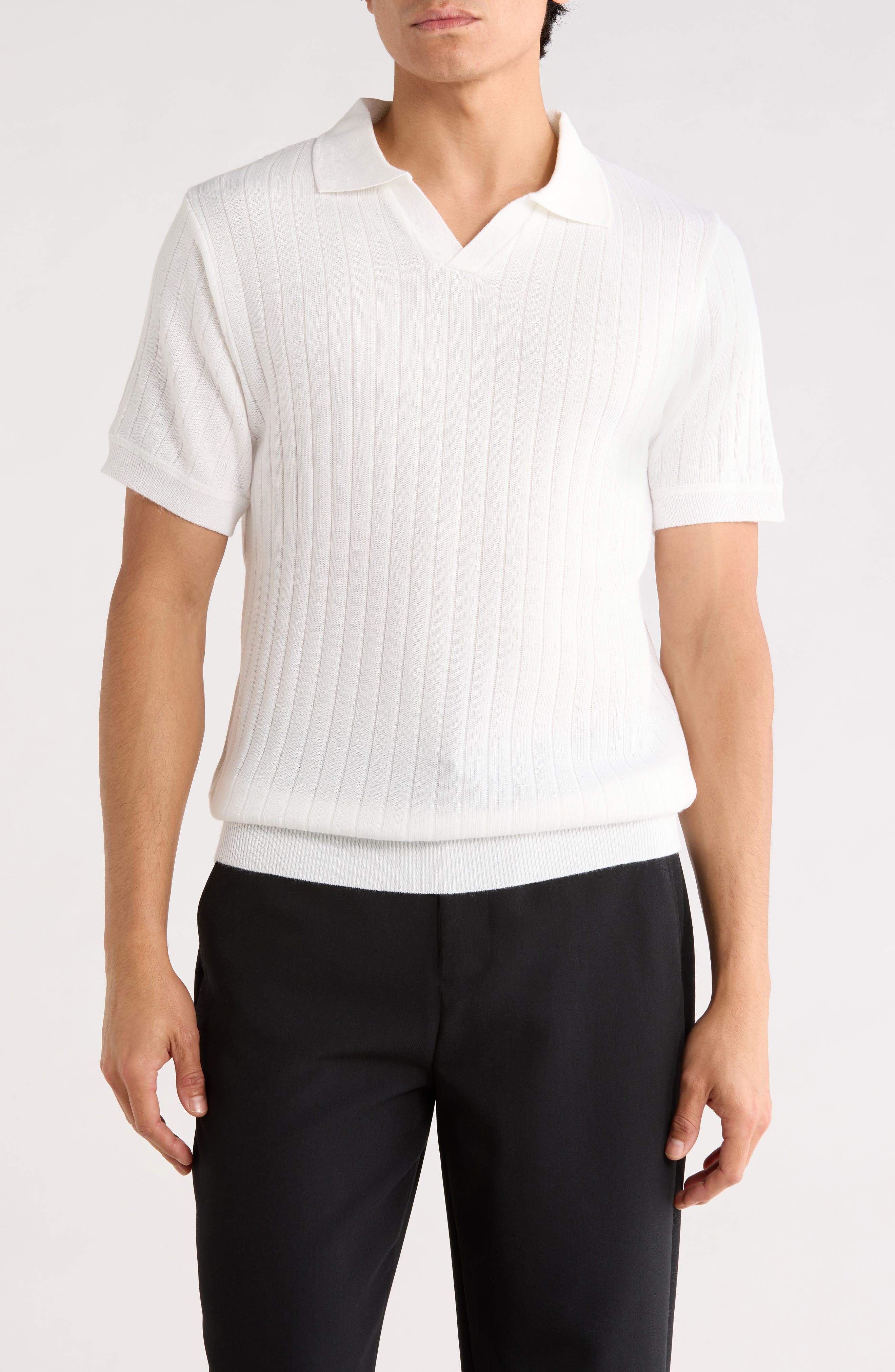 Rib Polo Sweater - image 3