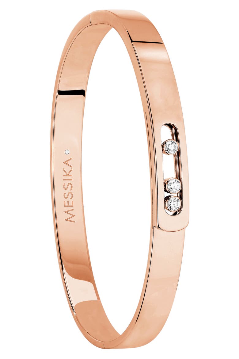 Move Noa Diamond Bangle, Main, color, ROSE GOLD