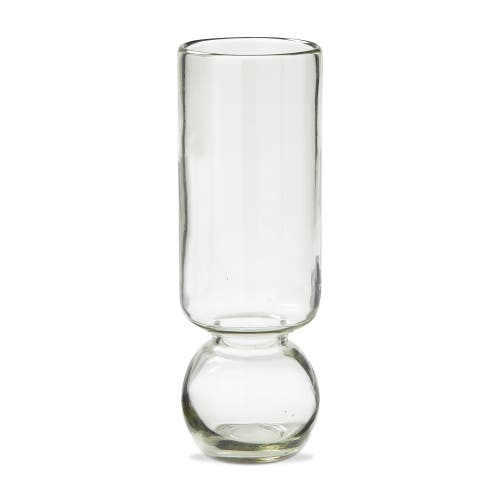 Tag Amaryllis Small Recycled Glass Decorative Novelty Vase Green In Transparent