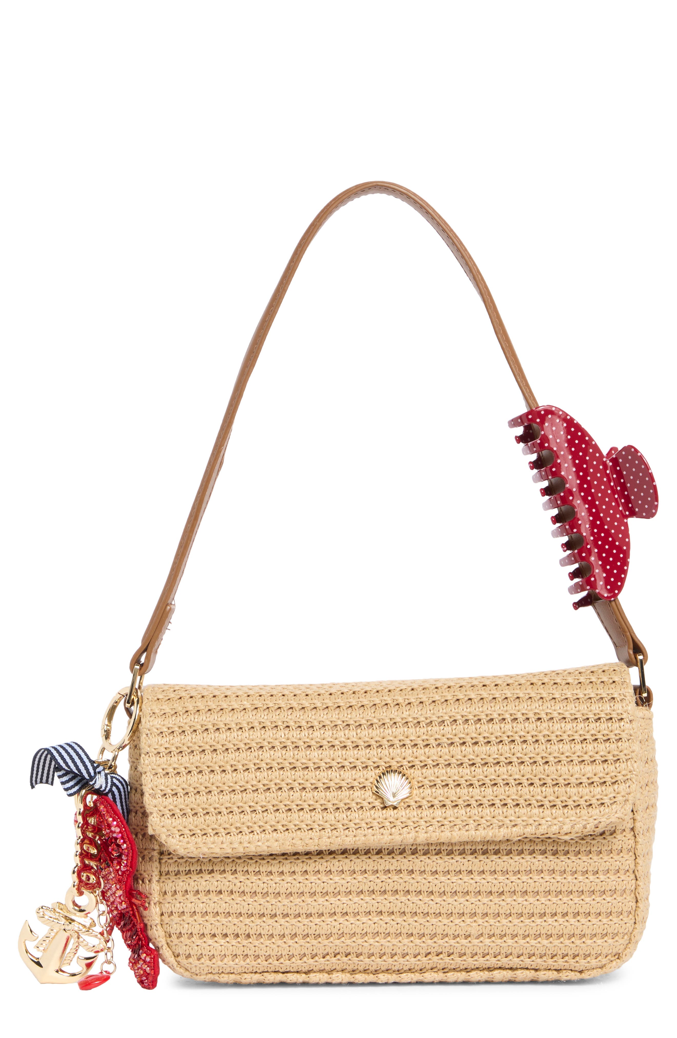 Madden Girl Straw Shoulder Bag