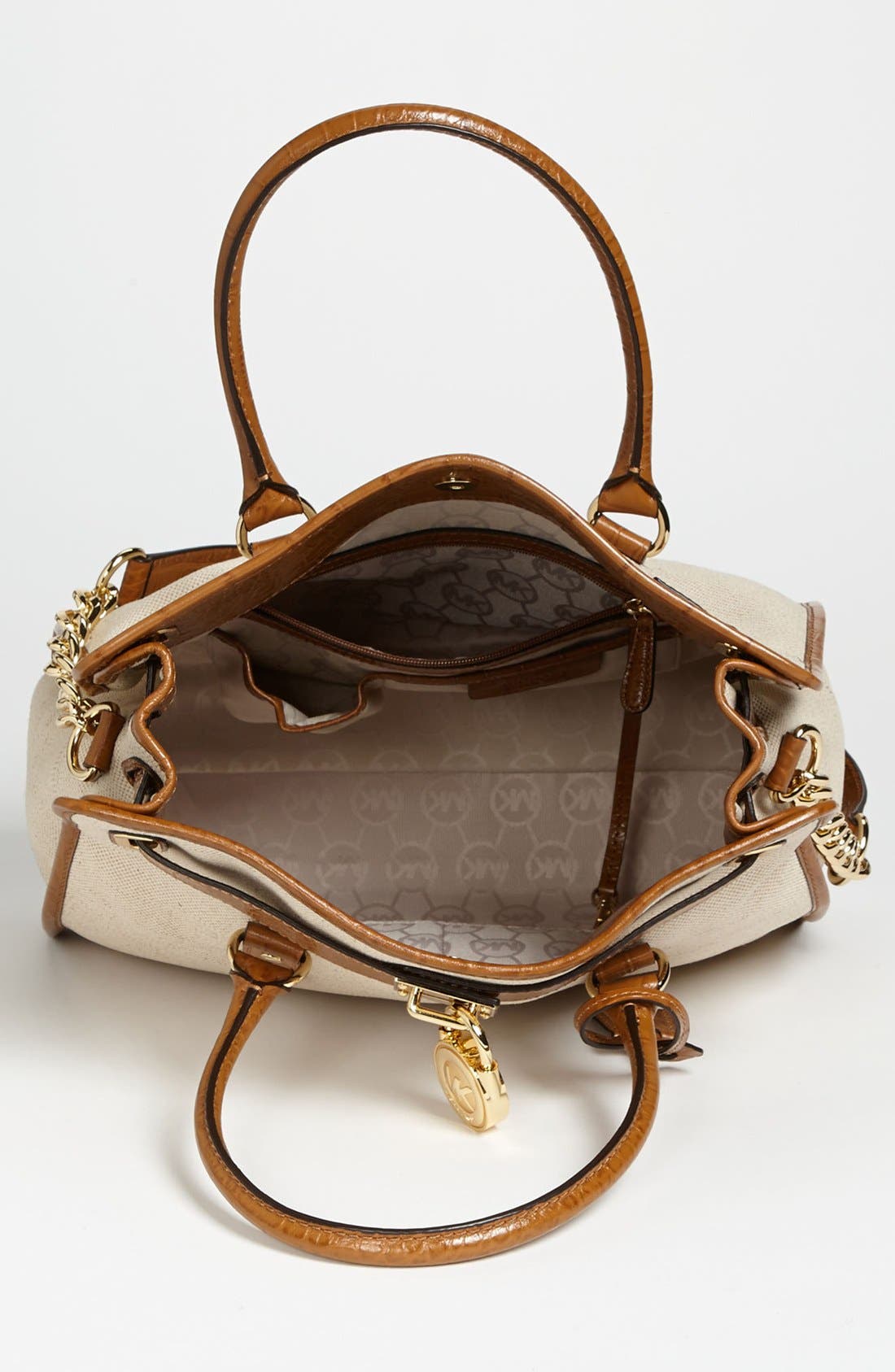 MICHAEL Michael Kors 'Hamilton - Large' Canvas Tote, Alternate, color, 