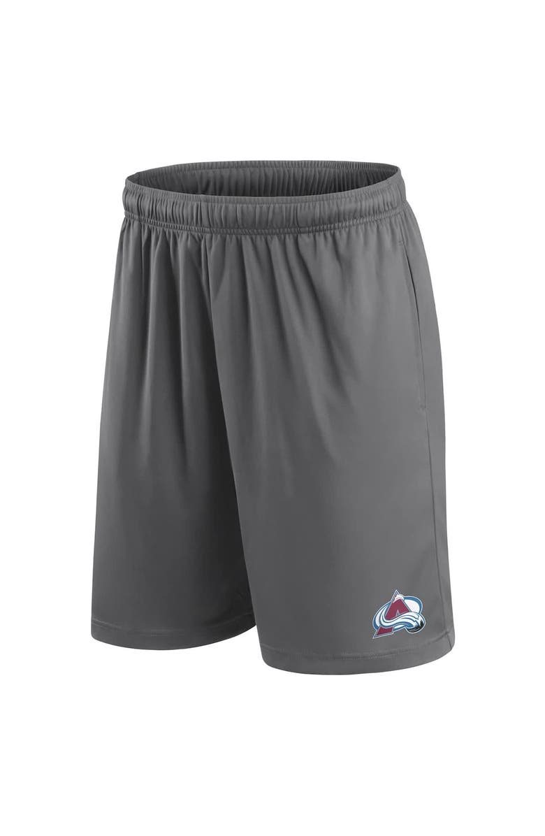 FANATICS Men's Fanatics  Gray Colorado Avalanche Primary Logo Shorts, Alternate, color, 