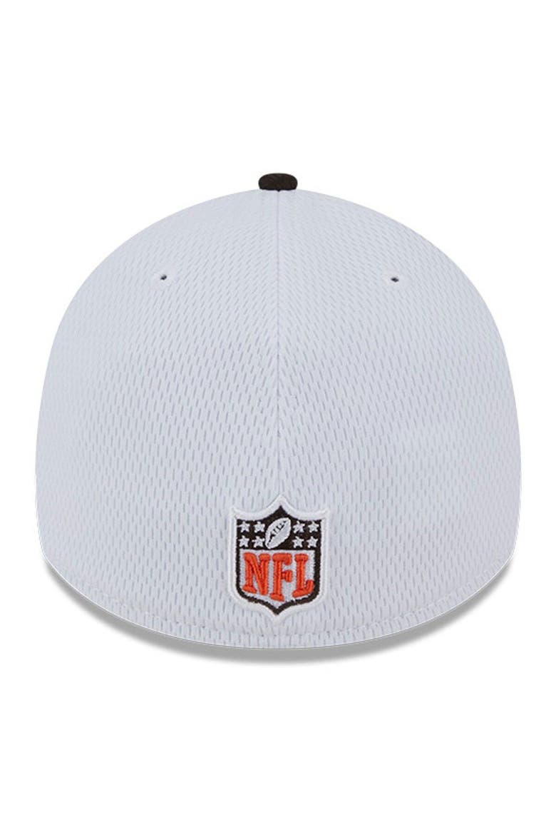 Men's New Era  White/Brown Cleveland Browns 2023 Sideline 39THIRTY Flex Hat, Alternate, color, White