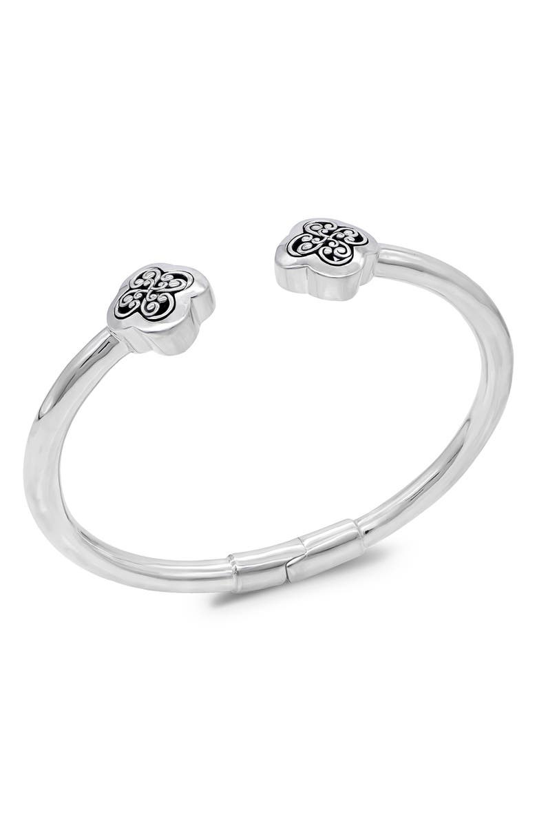 DEVATA Sterling Silver Cuff Bracelet, Alternate, color, 