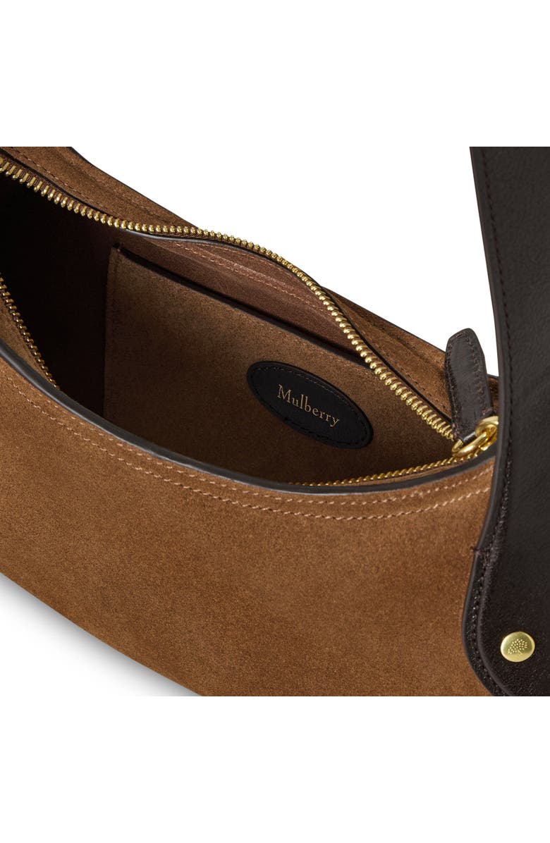 Mulberry Small Hackney Suede Shoulder Bag, Alternate, color,