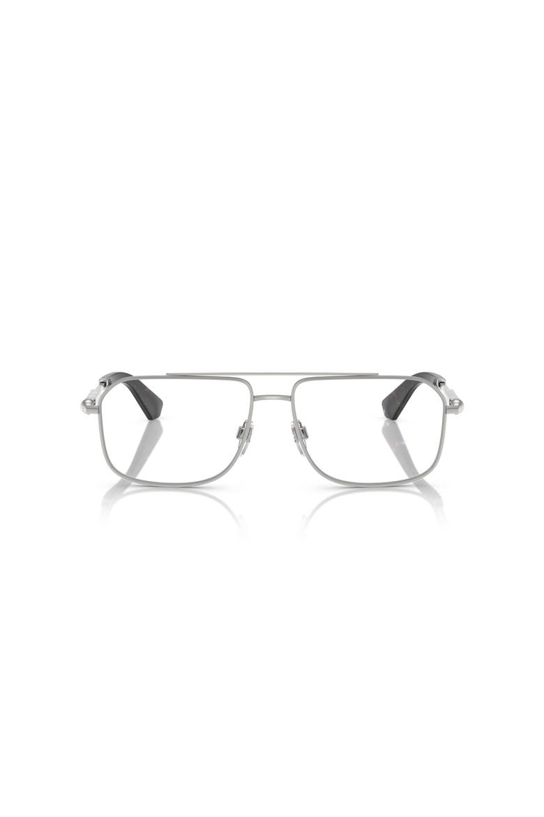 56mm Rectangle optical glasses, Alternate, color, Silver