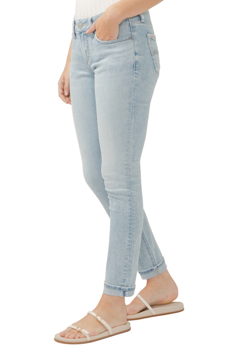 Girlfriend Jeans, Alternate, color, INDIGO