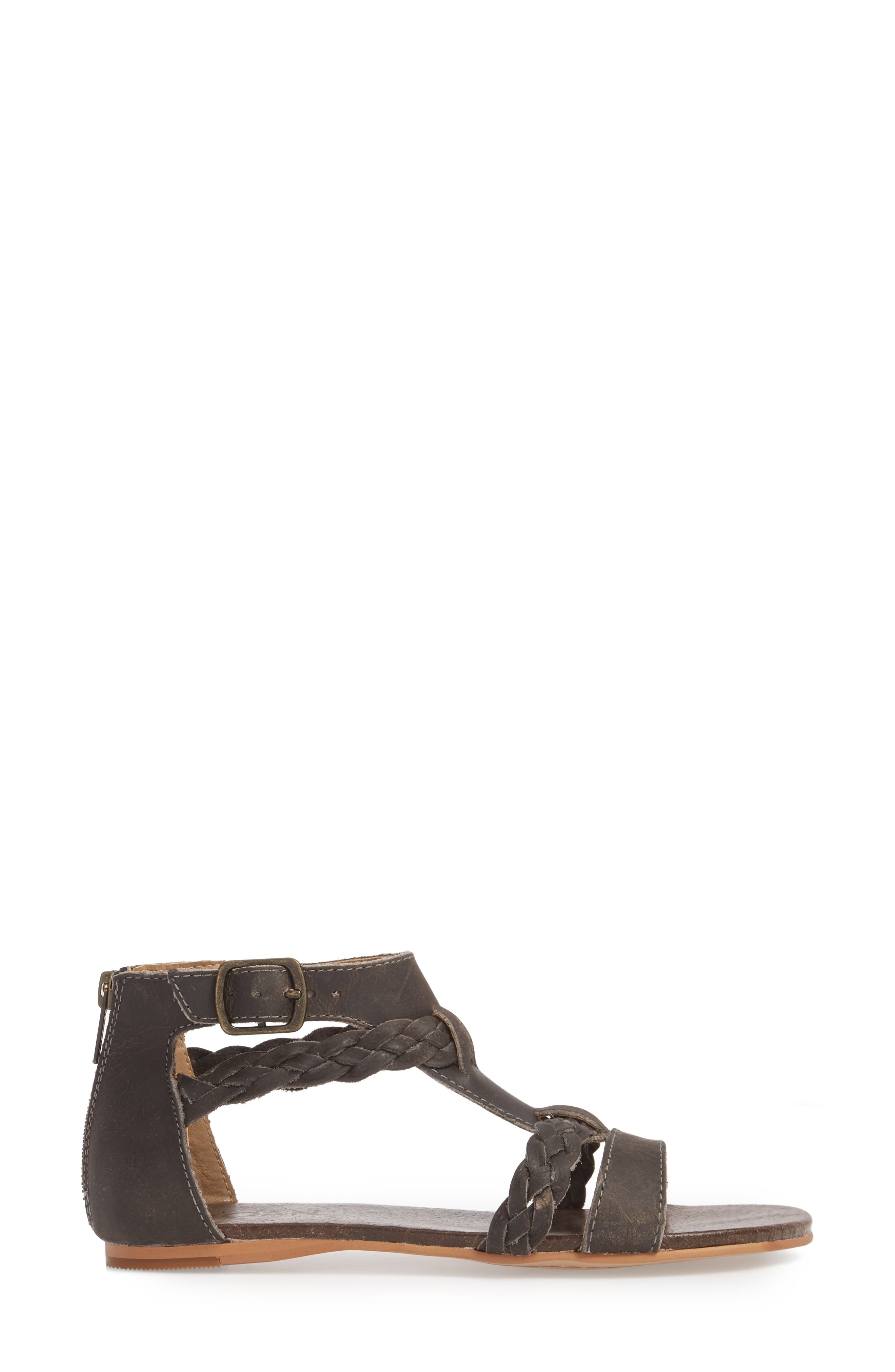 Posey Braided V-Strap Sandal, Alternate, color, SYDNEY BLACK