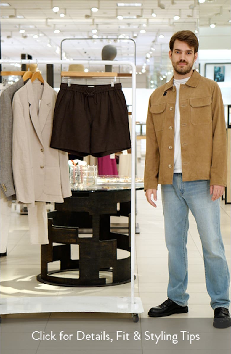 Linen Blend Pull-On Shorts, sales video thumbnail