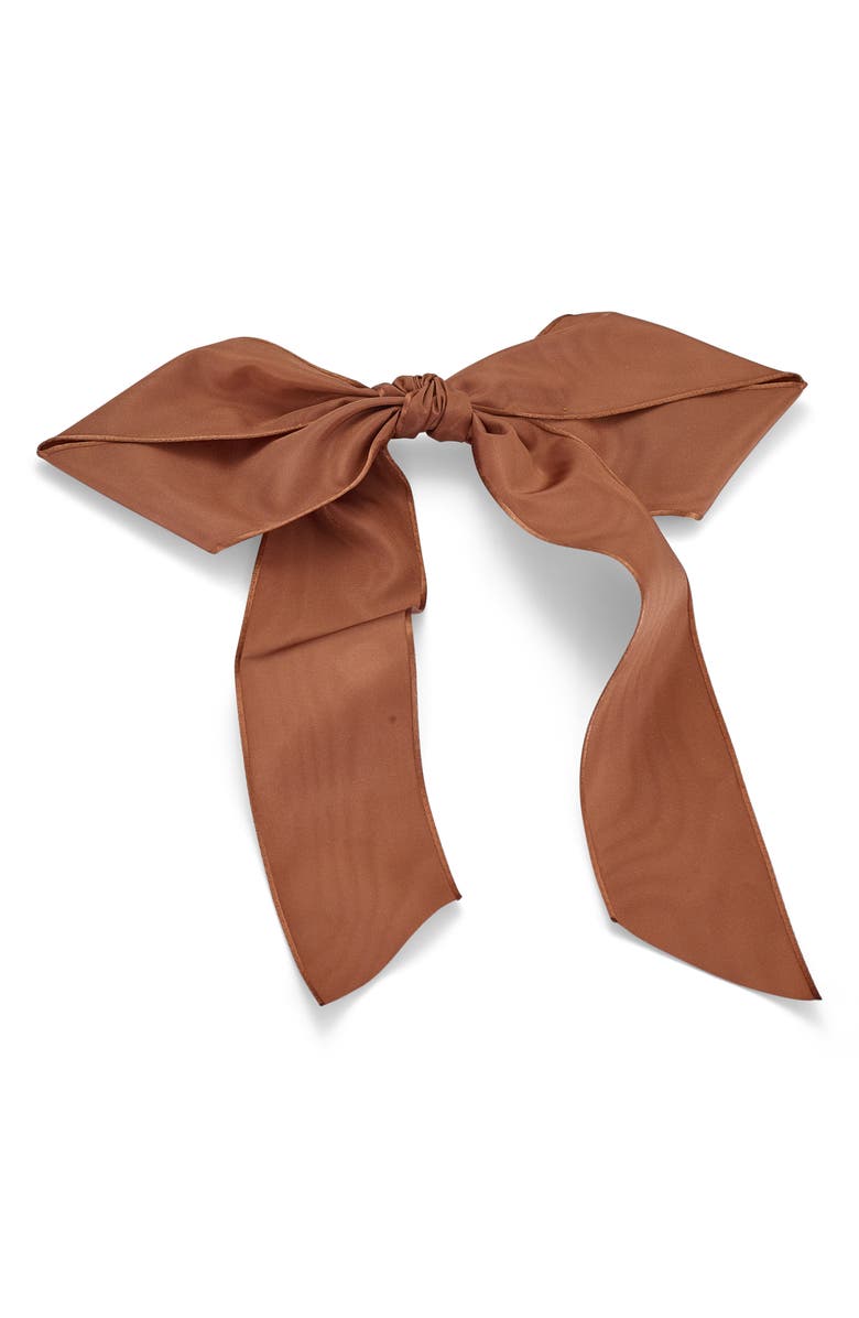 LELET NY Heather Grosgrain Ribbon Bow Barrette, Main, color,