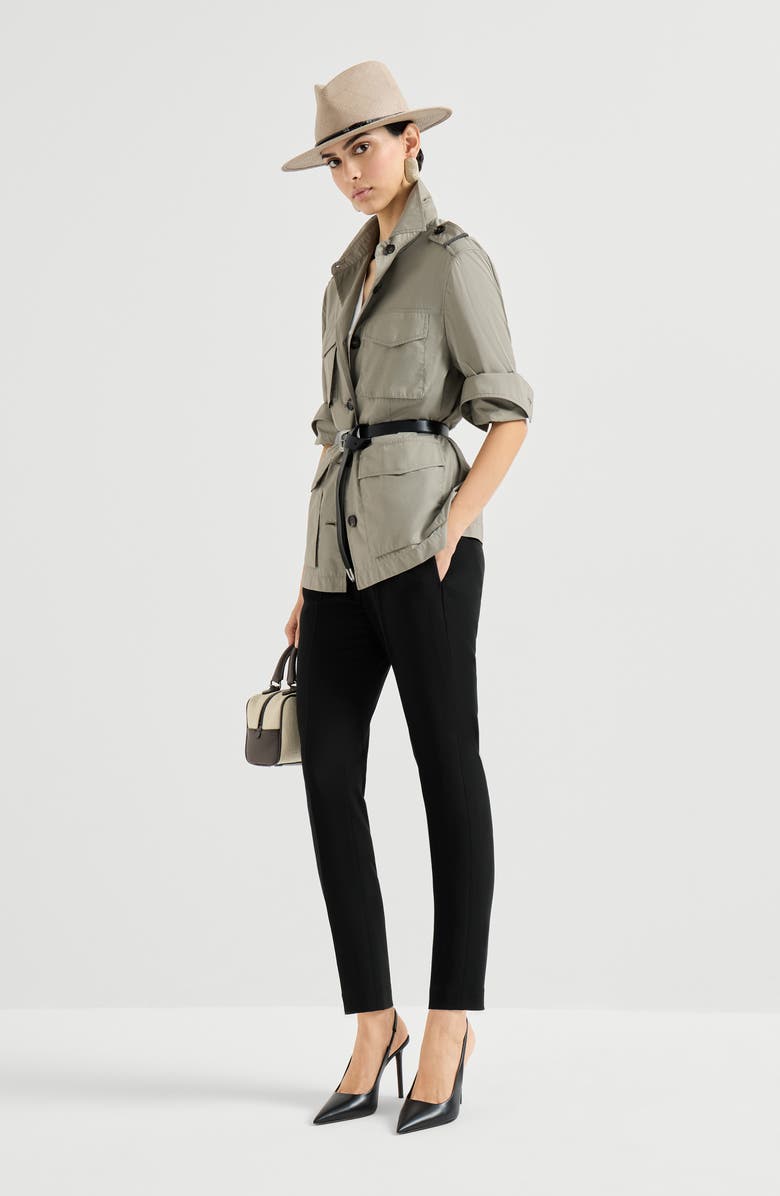 Brunello Cucinelli Tailored Jogger trousers, Alternate, color, Black