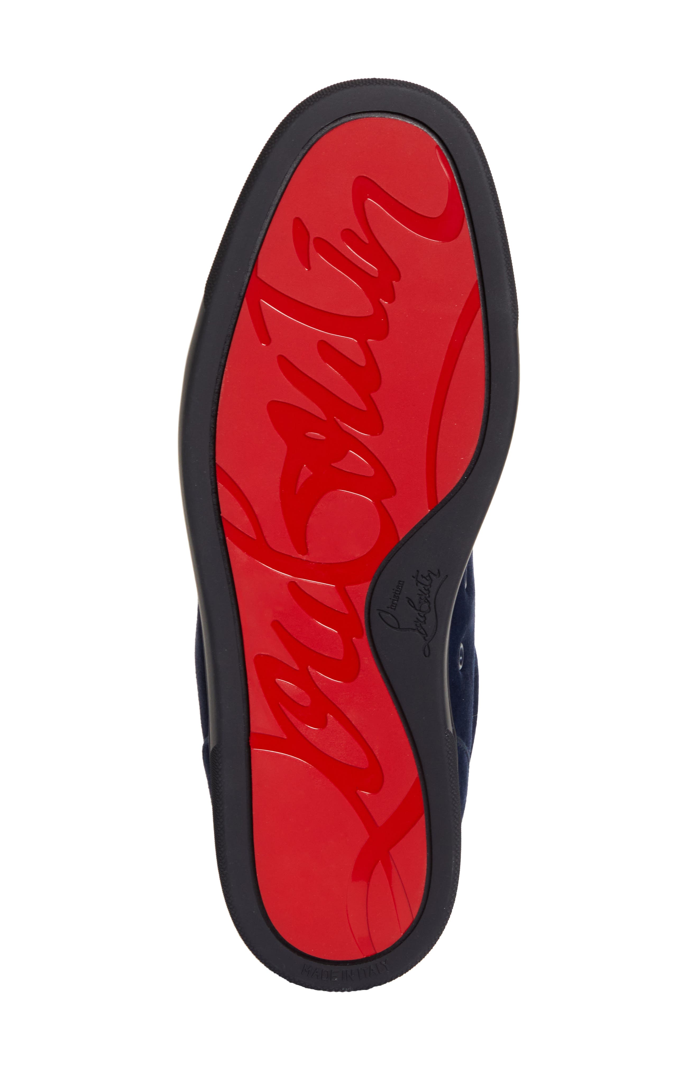 Christian Louboutin Louis Junior Sneaker, Alternate, color, Zaffiro