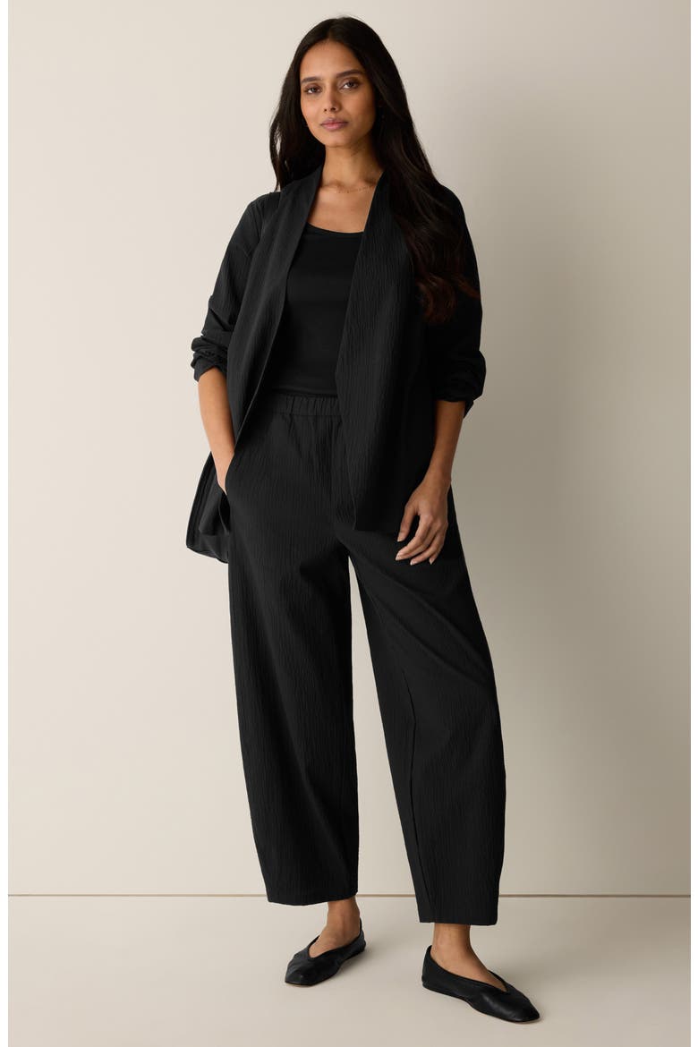 High Collar Cutaway Jacket, Alternate, color, BLACK