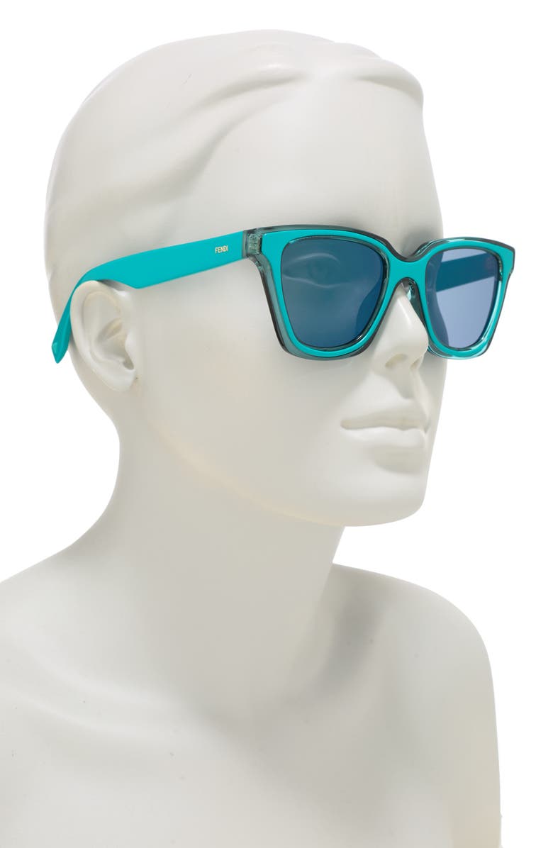 Fendi 50mm Retro Square Sunglasses, Alternate, color,