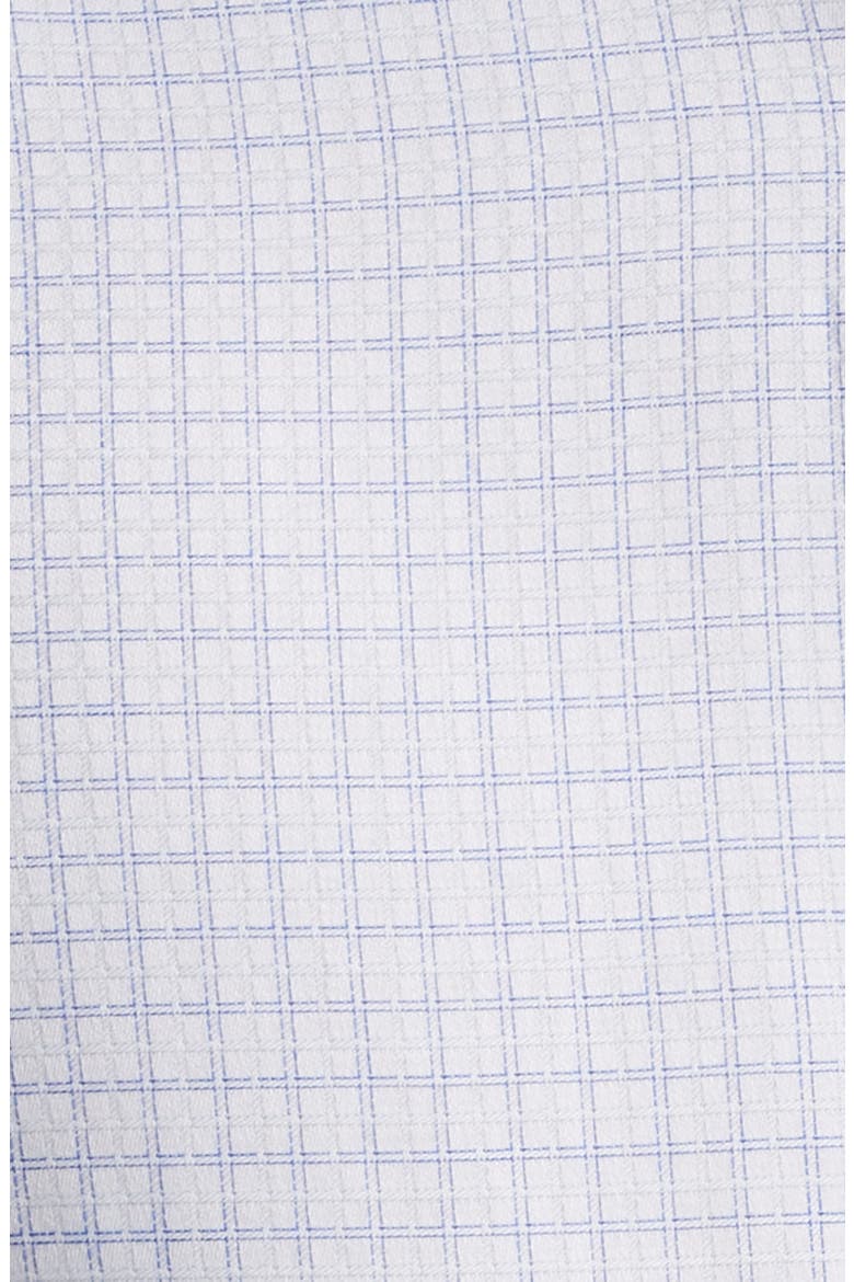 Trim Fit Textured Windowpane Check Cotton Dress Shirt, Alternate, color, LIGHT BLUE