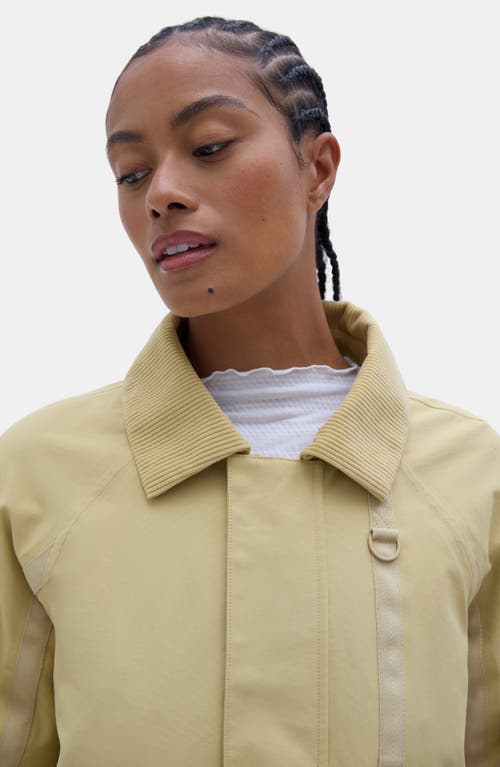 Halfdays Hooded Rain Jacket In Brown