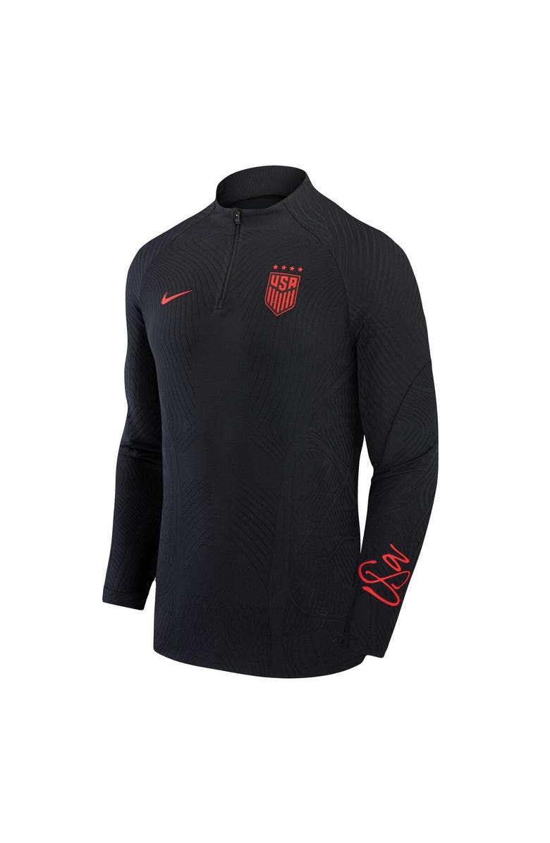 Nike Men's Nike Black USWNT 2023 Strike Drill Performance Quarter-Zip Long Sleeve Top, Alternate, color, Black