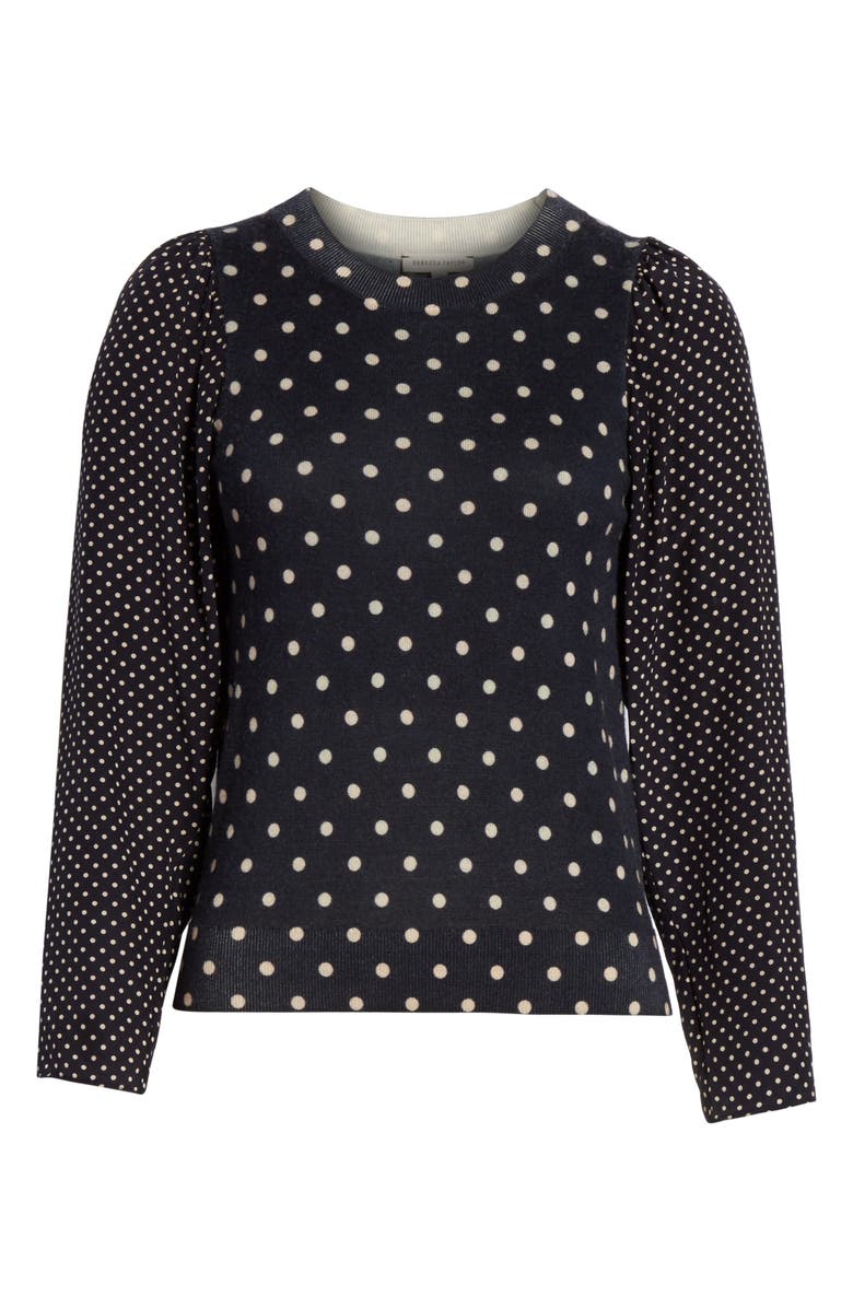 Rebecca Taylor Dot Sweater, Alternate, color, 