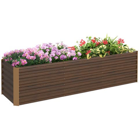 Raised Kit, Metal Elevated with Safety, Large Raised Bed Garden Bed