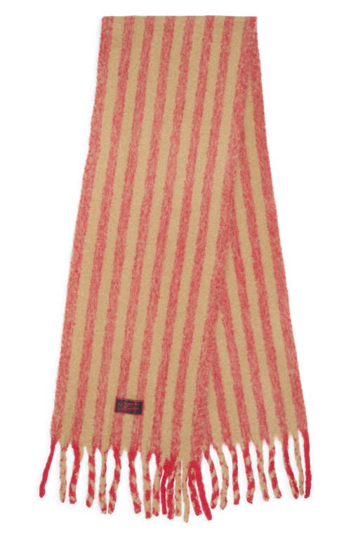 Damson Madder Oversized Brushed Scarf In Brown
