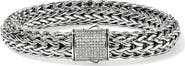 John Hardy Icon Bracelet, Sterling Silver, Pavé Diamond