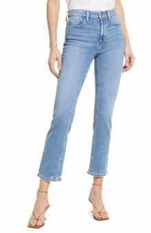 PAIGE Cindy High Waist Straight Leg Jeans