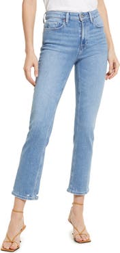 PAIGE Cindy High Waist Straight Leg Jeans
