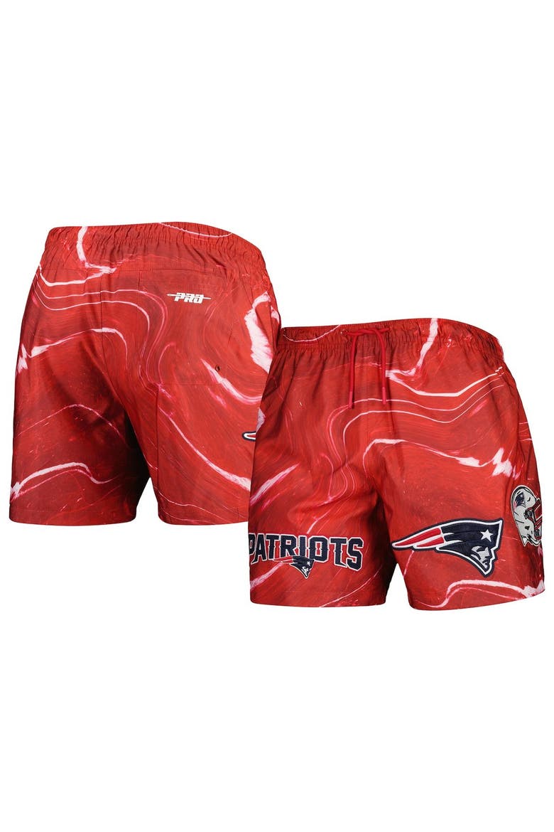 Men's Pro Standard Red New England Patriots Allover Marble Print Shorts, Main, color, Red