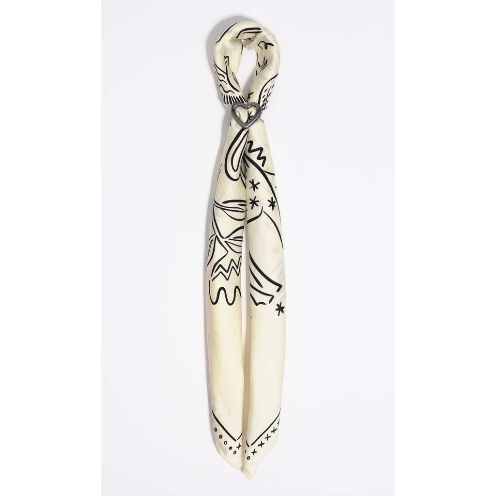 Bimba Y Lola Esoteric Scarf Bag Charm In White