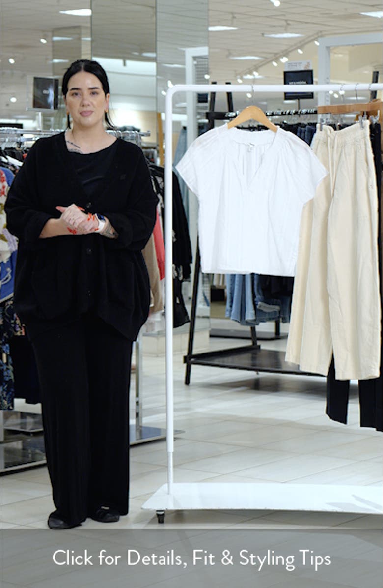 Meadow Stripe Cotton Crop Top, sales video thumbnail