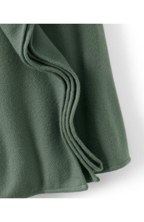 Lands' End Cashtouch Shawl Wrap In Green