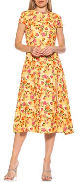 Alexia Admor Lily Thigh Slit Midi Dress