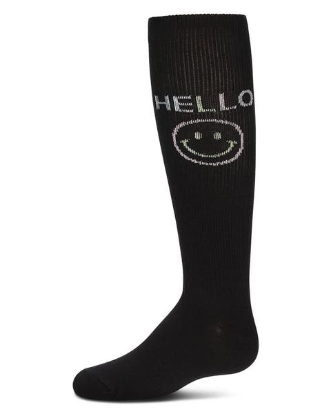 HELLO-Theme Knee High Sock (Little Kid & Big Kid)
