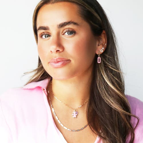 The Lovery Fine Jewelry Bubblegum Pink Girl Charm In Pink