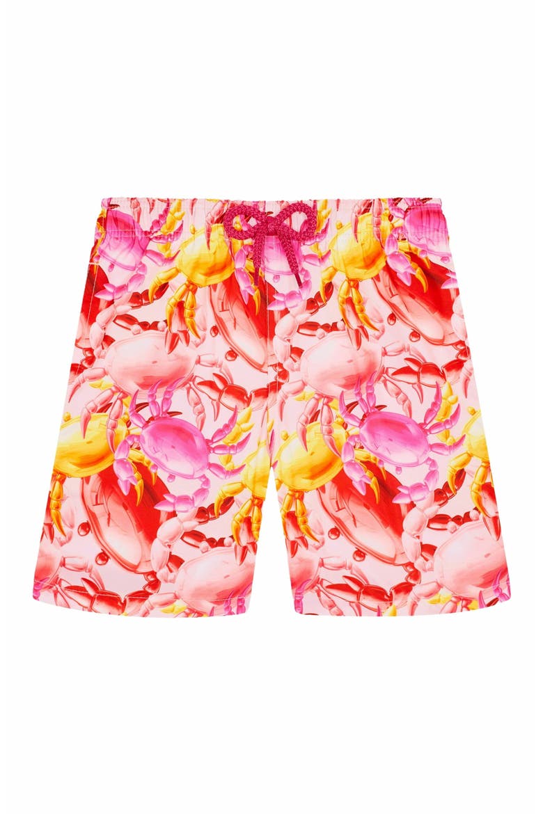 Kids' Crab Ballons Ultra-Light and Packable Swim Shorts, Main, color, PIVOINE