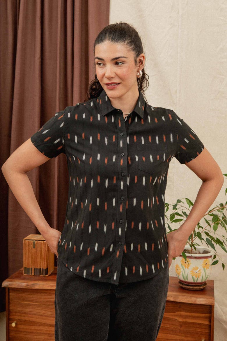 Lana Shirt, Alternate, color, Dotted Horizon