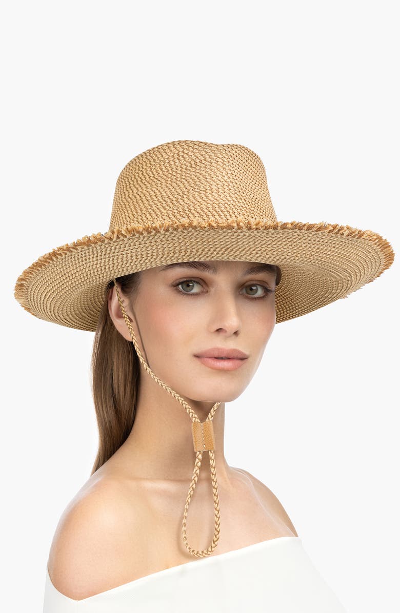 Eric Javits VIP Squishee Sun Hat, Alternate, color, Peanut