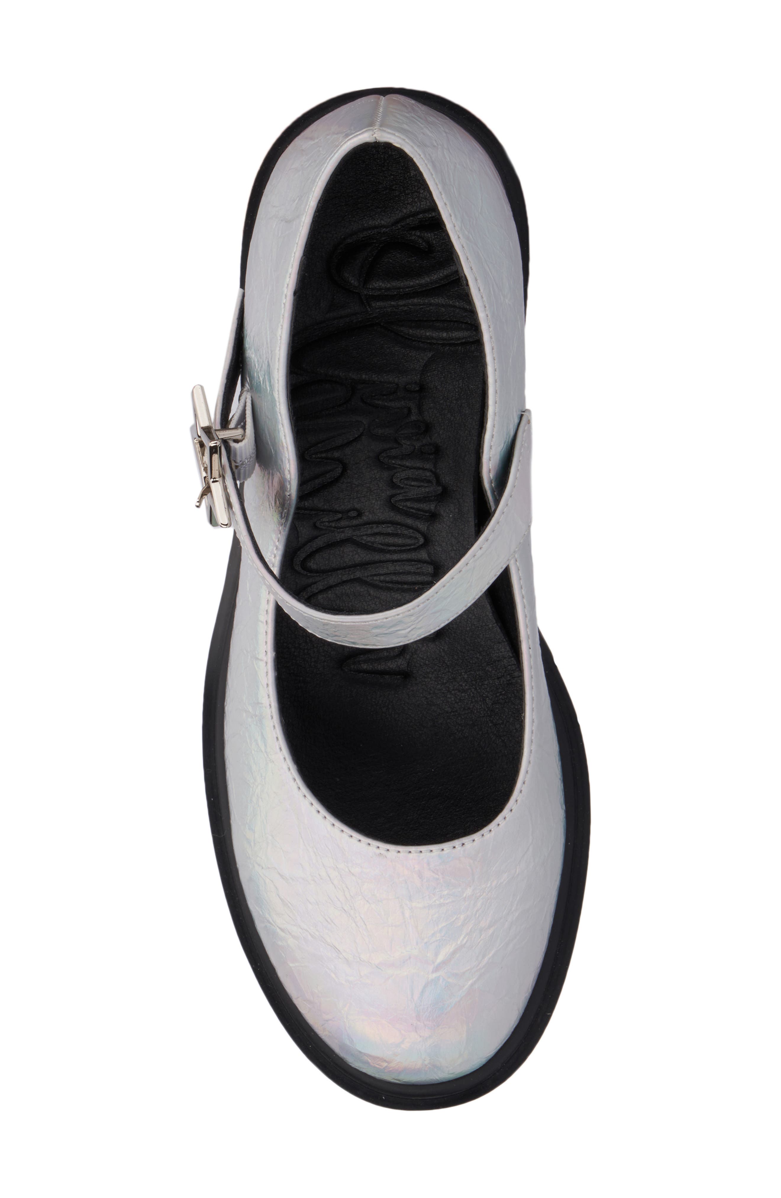 OLIVIA MILLER North Node Mary Jane Loafer, Alternate, color, Silver