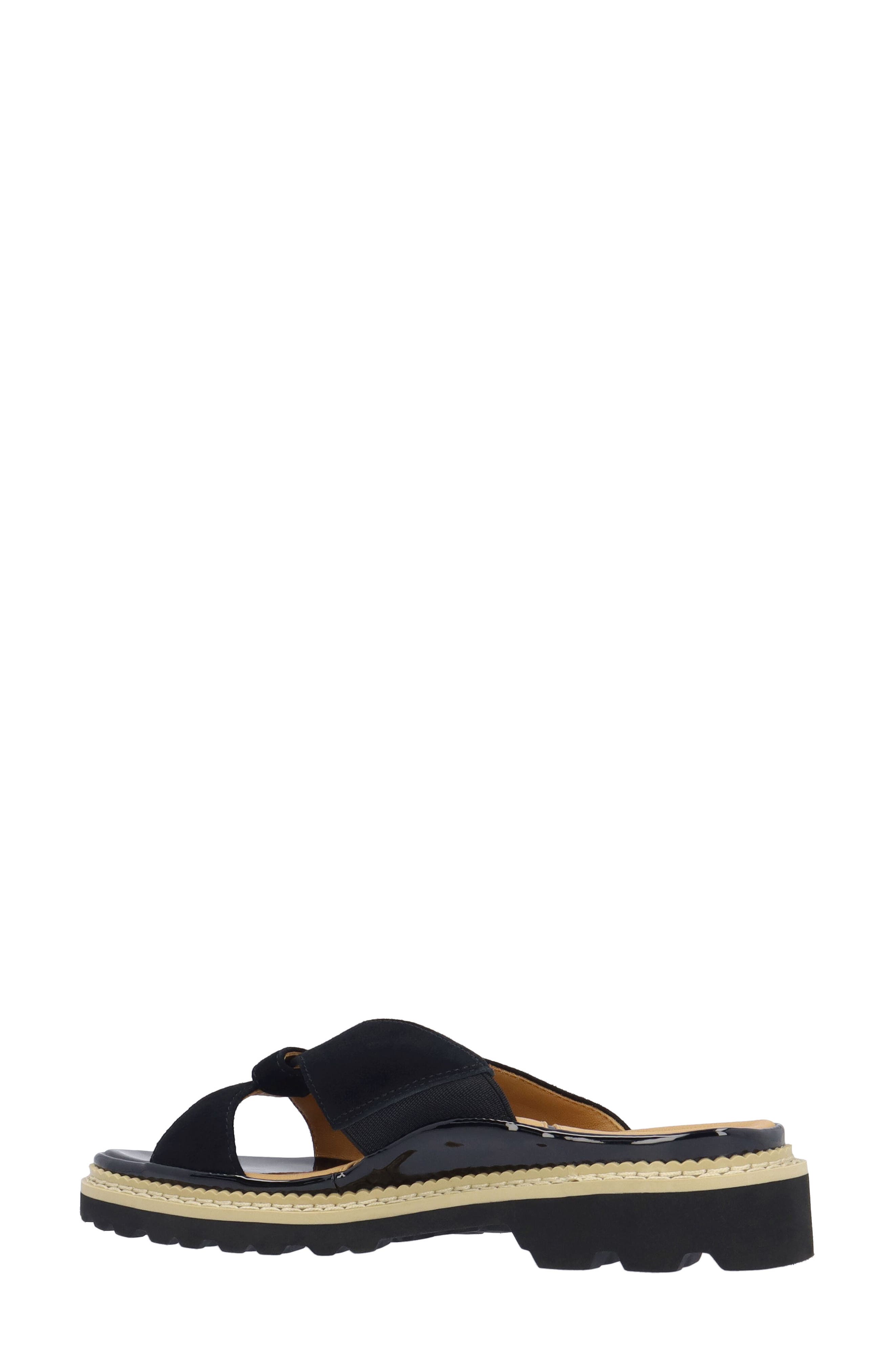 L'Amour des Pieds Deryn Slide Sandal, Alternate, color, Black