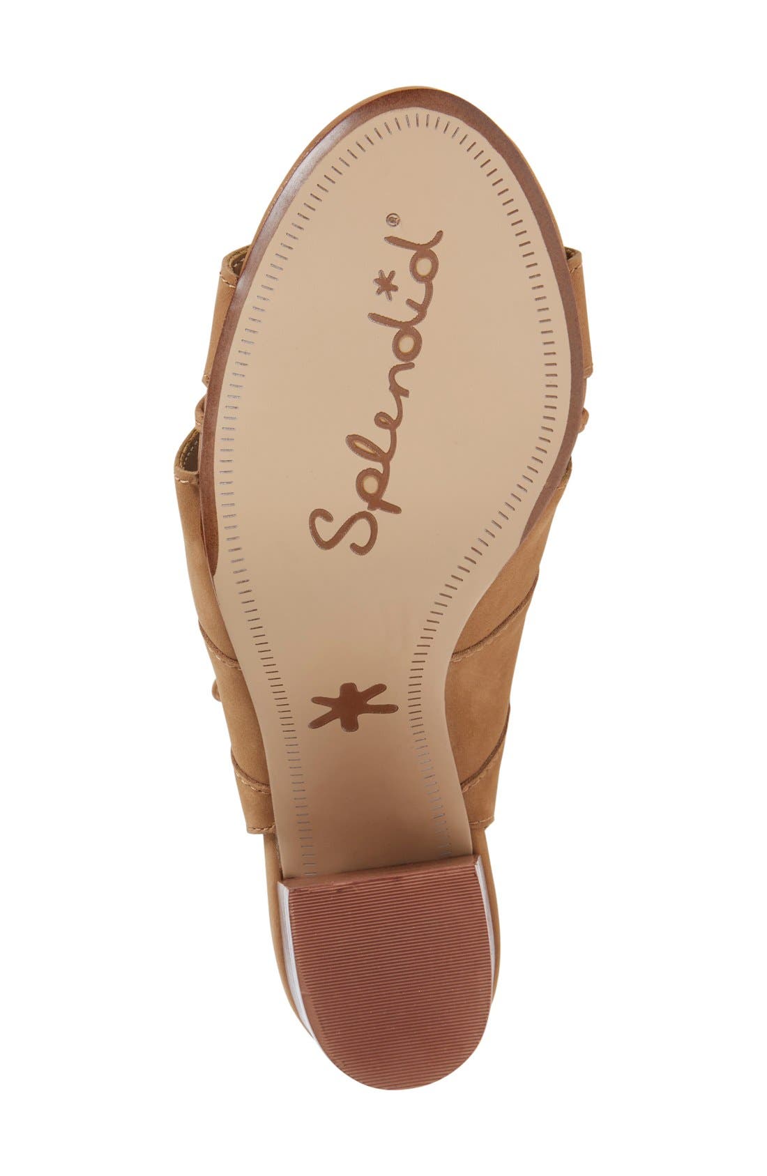 'Banden' Lace-up Sandal, Alternate, color, MAPLE LEATHER