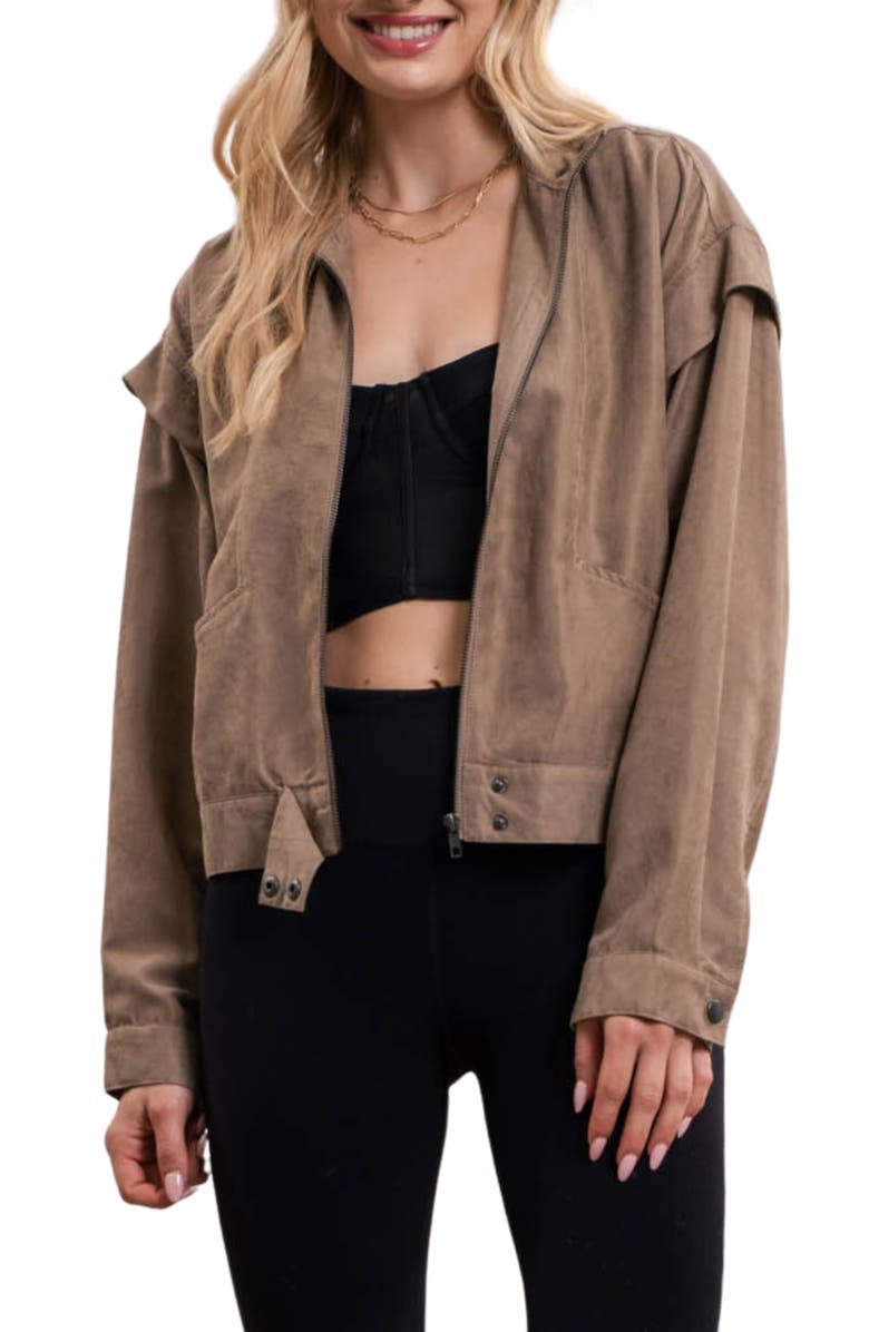 Blu Pepper Drop Shoulder Jacket, Main, color,