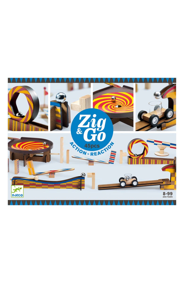Djeco Zig & Go 45-Piece Action Reaction Set, Main, color, Multi