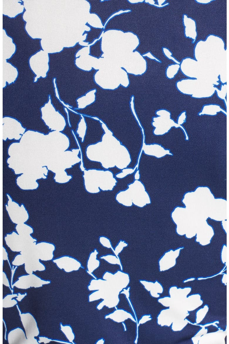 Floral Jersey Wrap Dress, Alternate, color, NAVY FLORAL