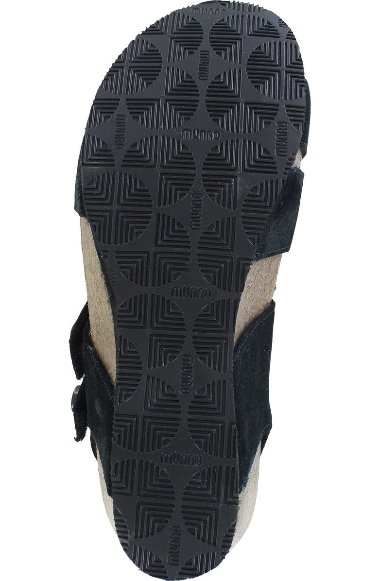Munro Del Mar Sandal, Alternate, color, Black Lizard Suede