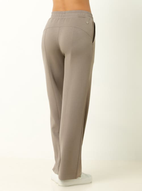 Single Stitch Ultra Soft Wide Leg Pant In Brown