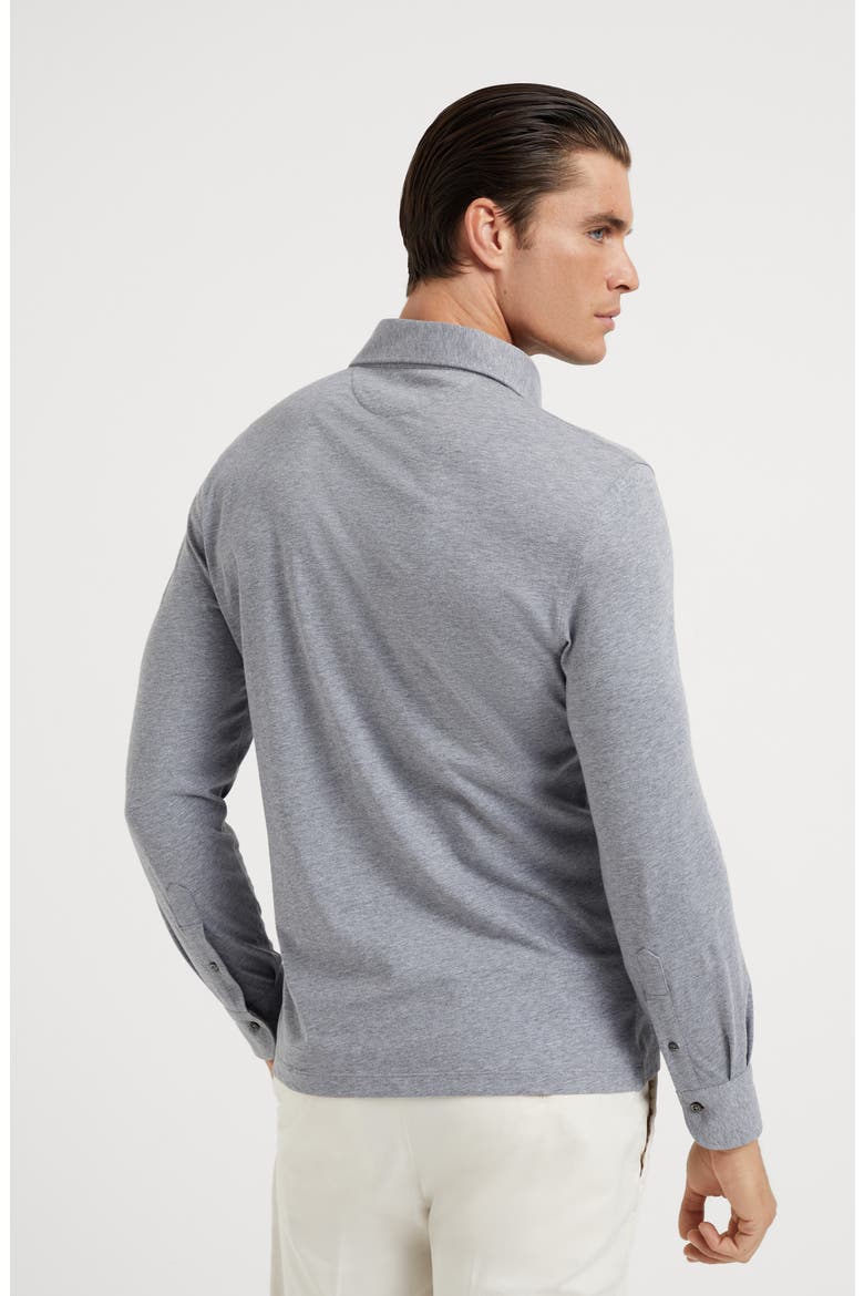 Jersey polo shirt, Alternate, color, Grey