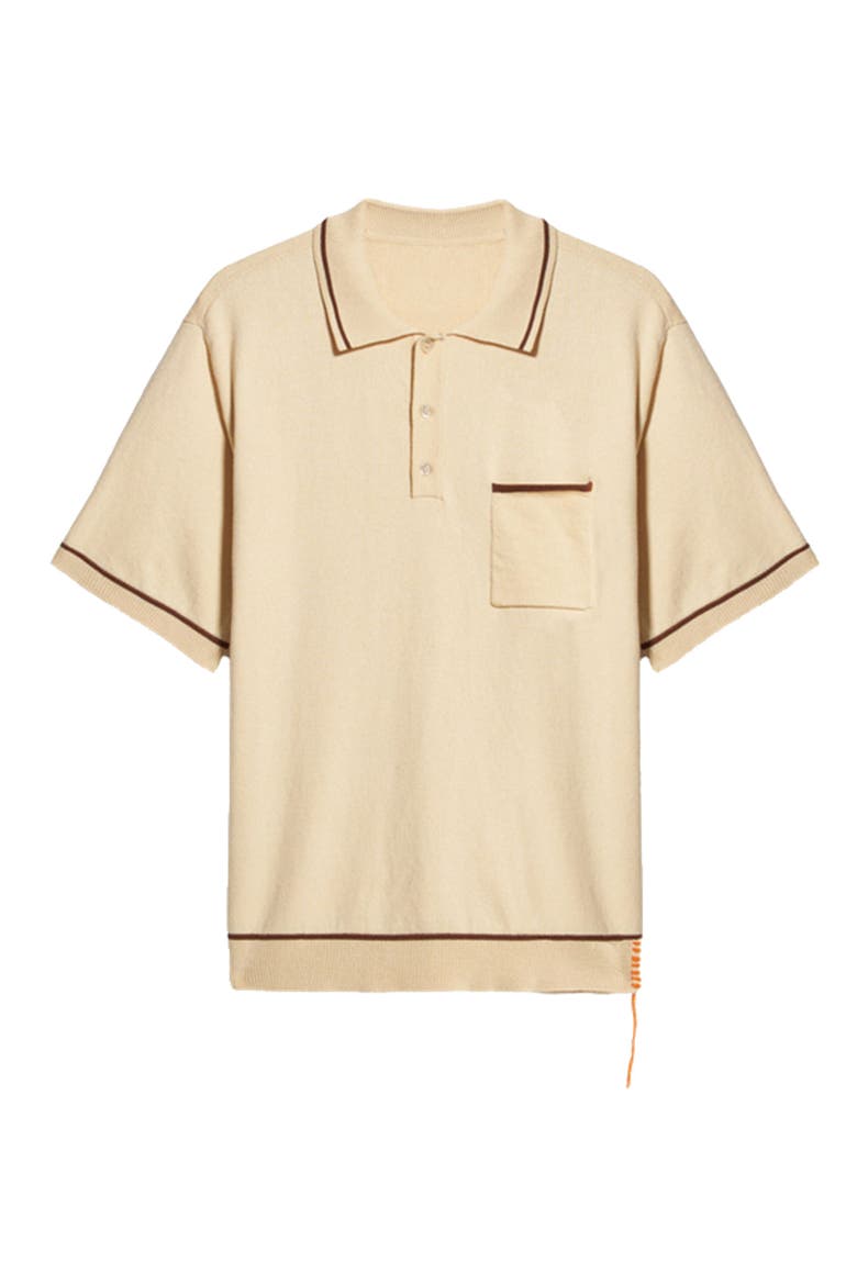 Herrison Cotton Short Sleeve Polo, Main, color, CAMEL